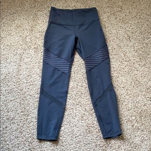 Grey Moto Workout Leggings